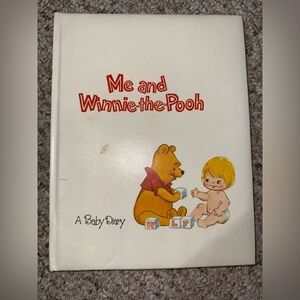 Vintage Disney Winnie the Pooh baby diary book